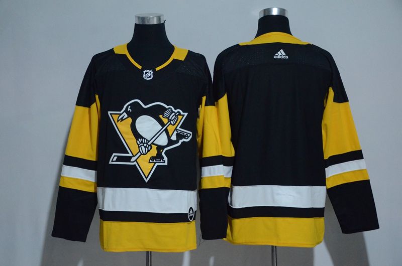 Men 2017 NHL Pittsburgh Penguins blank black Adidas Stitched Jersey->detroit red wings->NHL Jersey